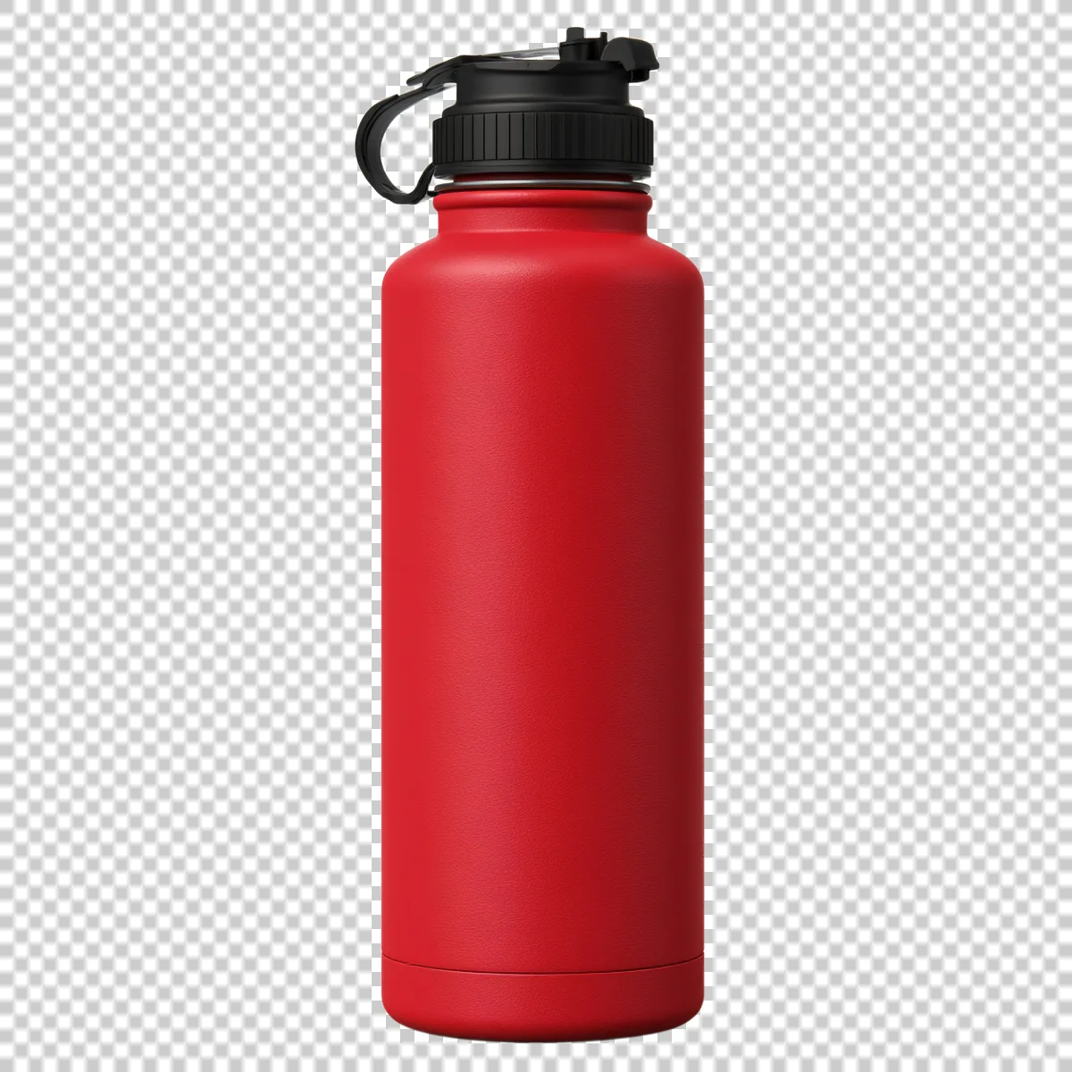 Bright Red Insulated Sports Bottle With Flip Top C 1 H transparent PNG