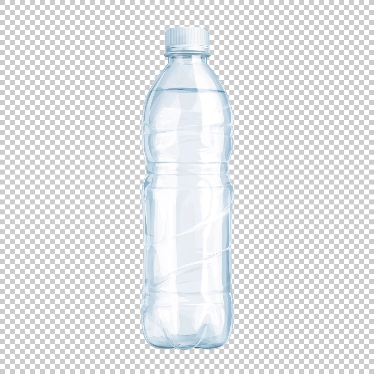 Simple Transparent Plastic Bottle Icon With Screw 3 H transparent PNG