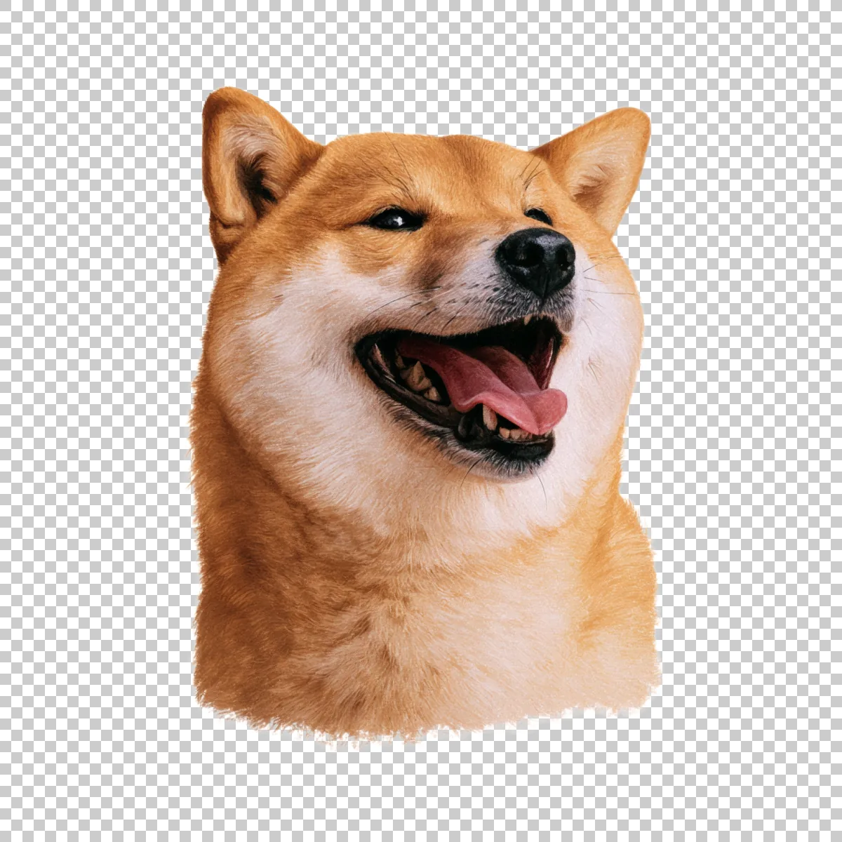 Doge Meme Smiling With Open Mouth And Cheerful Meme 1 H transparent PNG