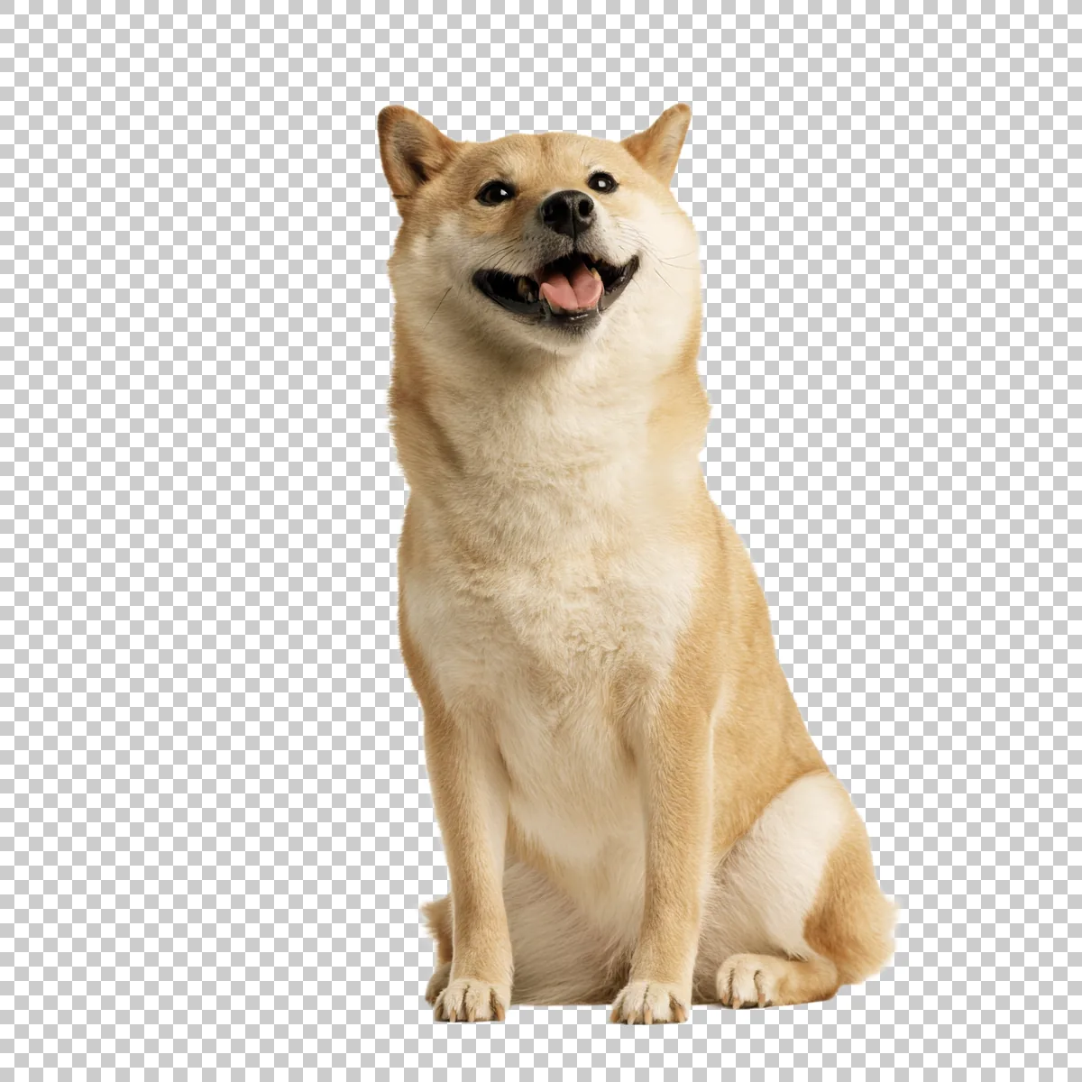 Doge Sitting With Front Paws Visible And Classic Amu 2 H transparent PNG