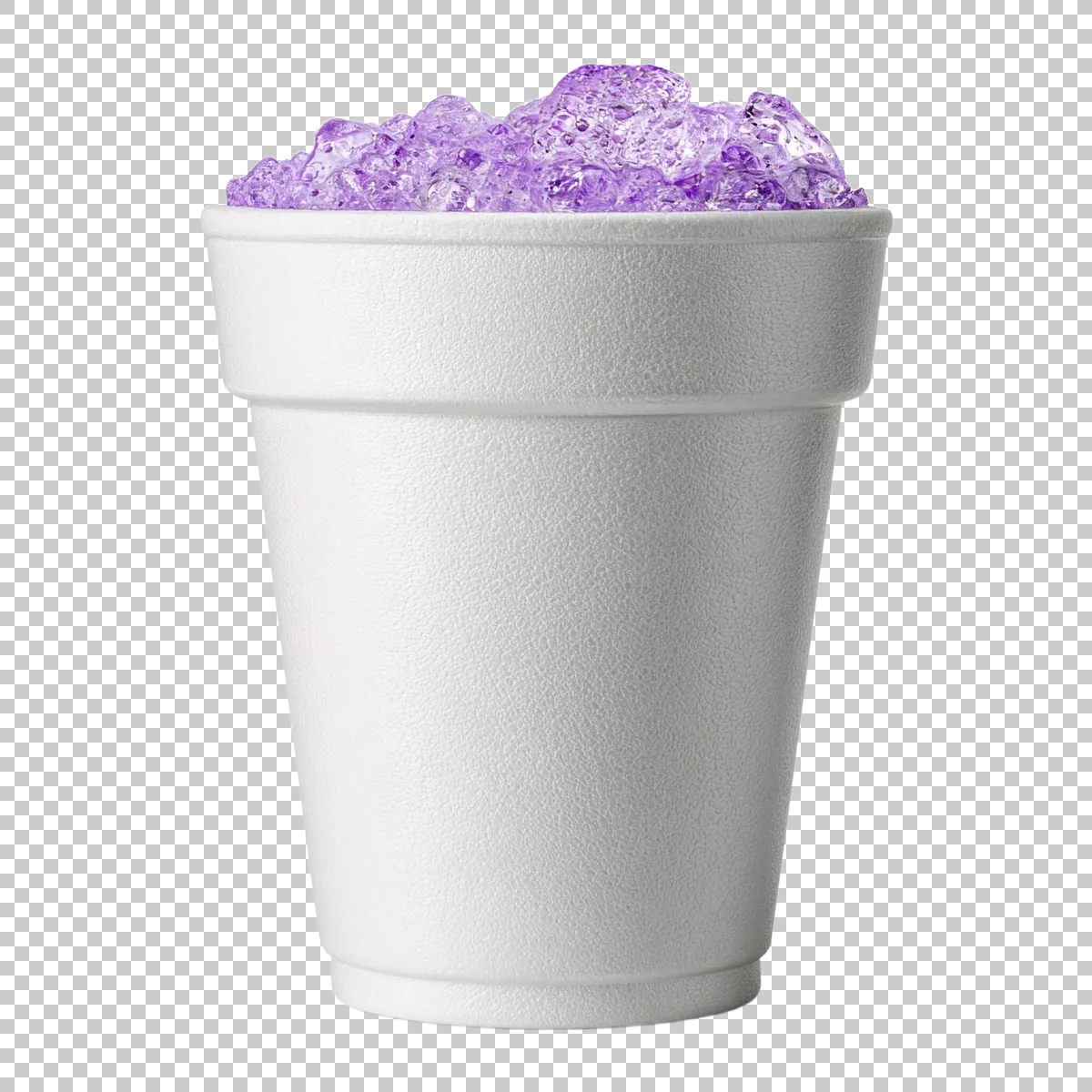 White Double Styrofoam Cup Filled With Purple So 0 H transparent PNG