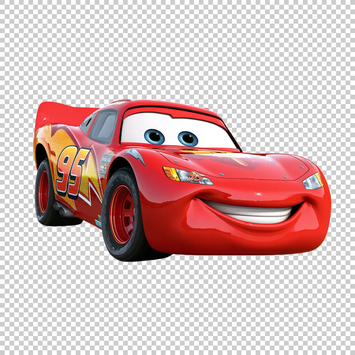 Lightning McQueen Bright Red Race Car W 1 H transparent PNG