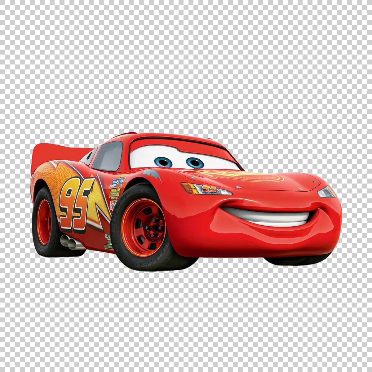 Lightning McQueen Viewed From The Side 0 H transparent PNG