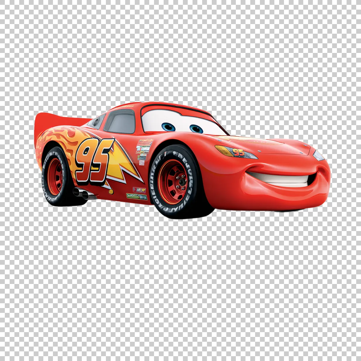Lightning McQueen Viewed From The Side 1 H transparent PNG