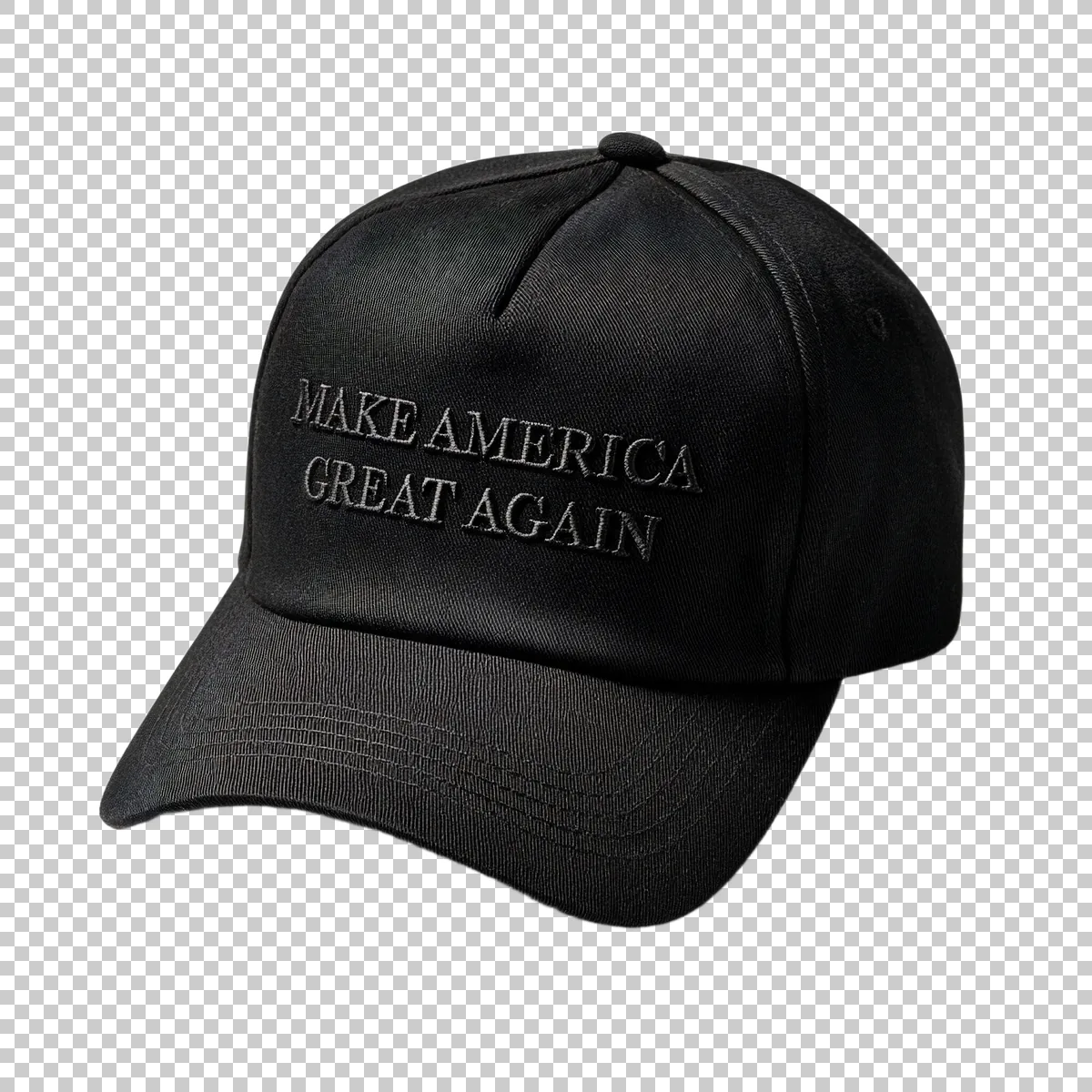 Black Baseball Cap With MAKE AMERICA GREAT AGAIN 0 H transparent PNG