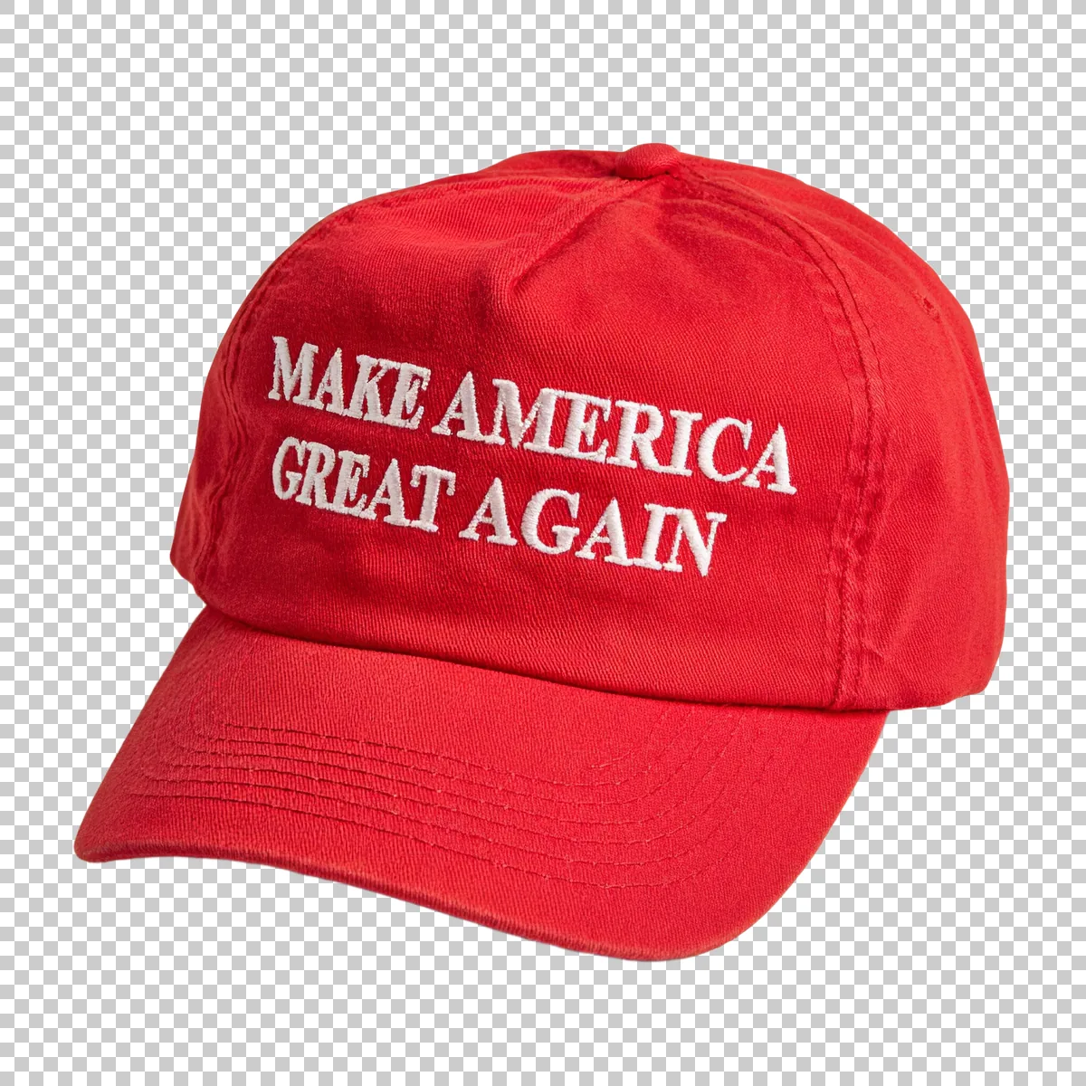 Red Baseball Cap With MAKE AMERICA GREAT AGAIN E 3 H transparent PNG