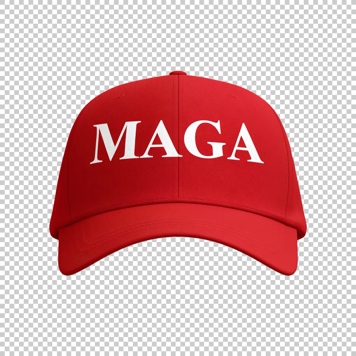 Red Baseball Cap With Bold MAGA Letters Across T 3 H transparent PNG